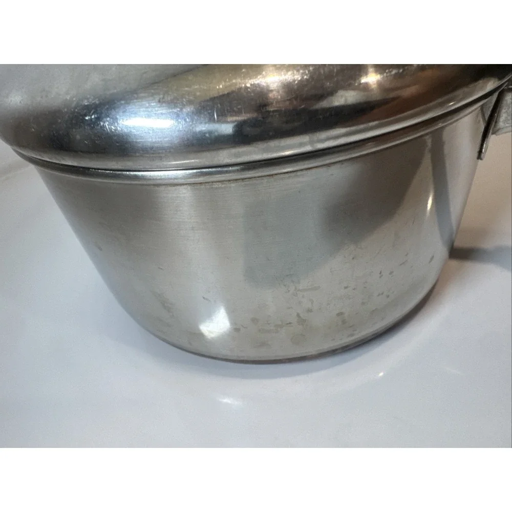 REVERE WARE Vintage 1801 Copper Clad Bottom 1.5  1-1/2 Qt Saucepan & Lid Clinton